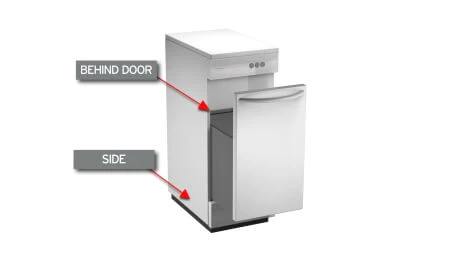 Trash compactor model number location